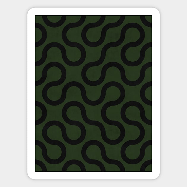 My Favorite Geometric Patterns No.33 - Deep Green Magnet by ZoltanRatko